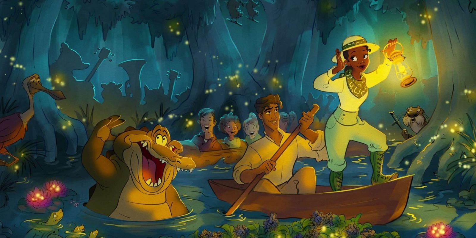 Characters from The Princess and The Frog.