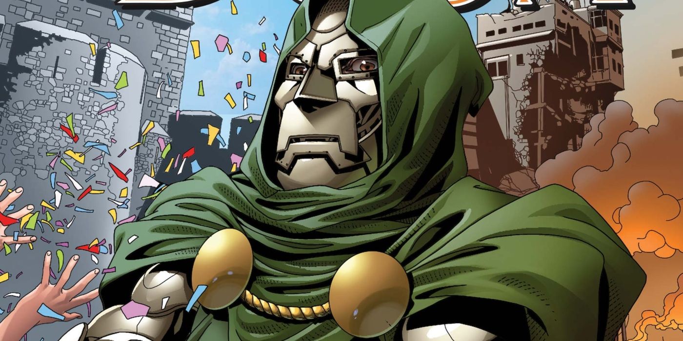 Citizens of Latveria celebrating Doom in Marvel Comics' Doctor Doom Solo Series