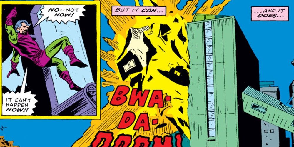 Doctor Hamilton blows up in The Amazing Spider Man 180
