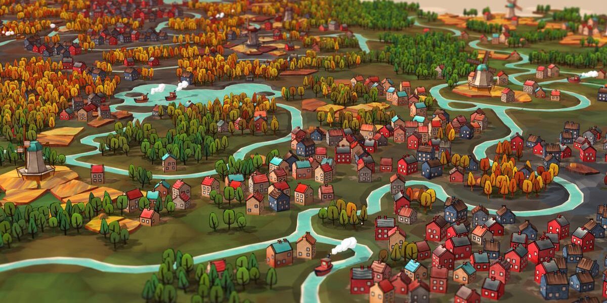 City from Dorfromantik gameplay