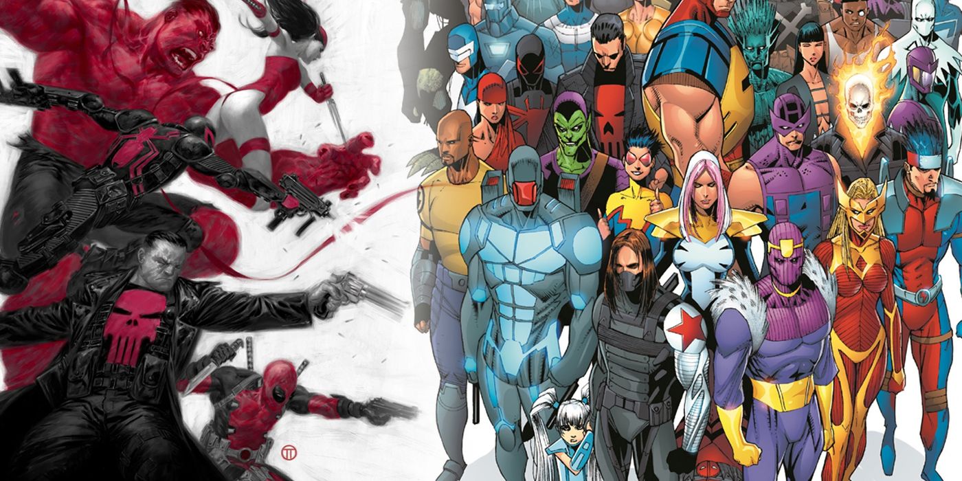 Red Hulk's Thunderbolts and other members of the team