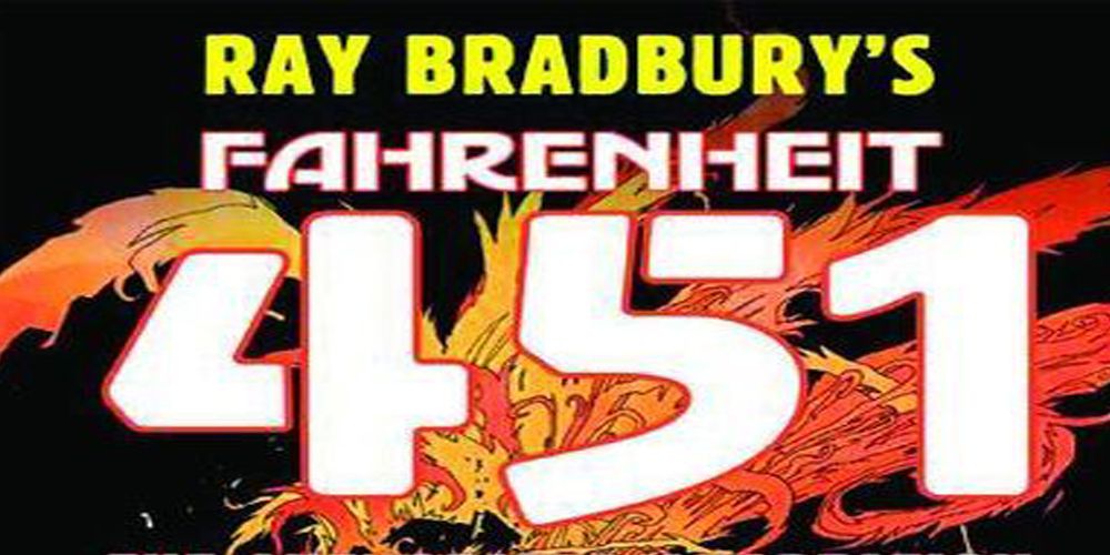 Ray Bradbury Fahrenheit 451 comic book cover art