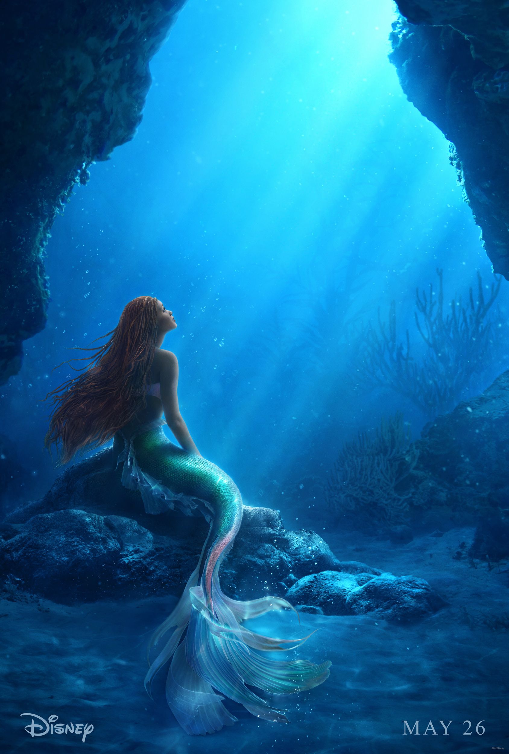 Disney's Little Mermaid Drops a Stunning New Look at Halle Bailey's Ariel