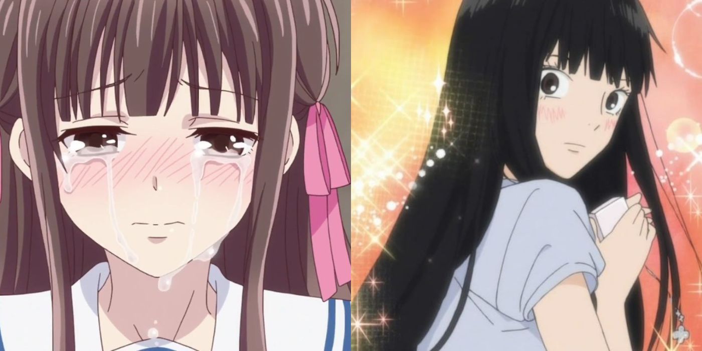 Tohru crying on the left, and Sawako looking over her shoulder on the right
