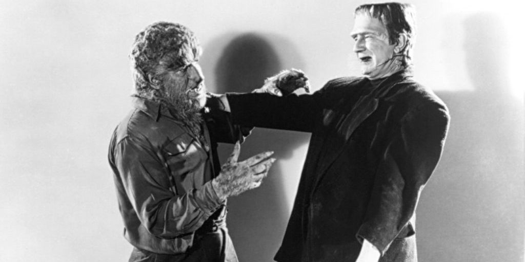 Frankenstein Meets the Wolf Man Faceoff