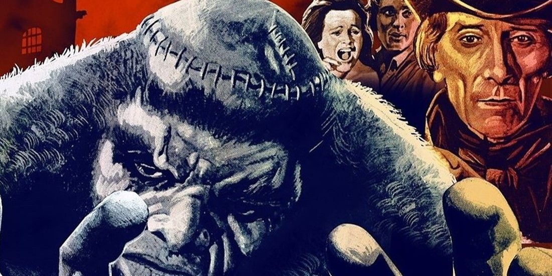 Frankenstein and the Monster From Hell promotional poster.