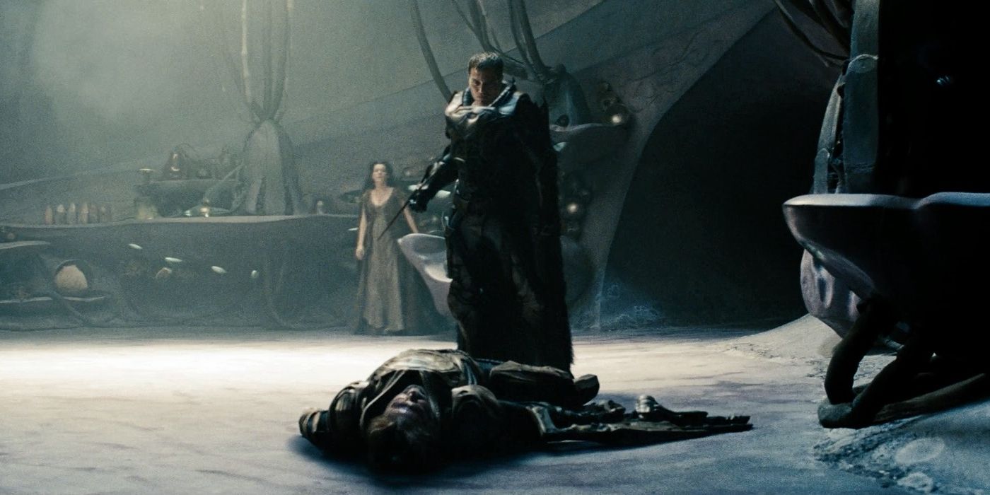 General Zod kills Jor-El in Man of Steel