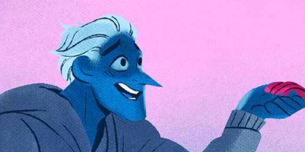 Hades happily taking Persephone’s hand in Lore Olympus.