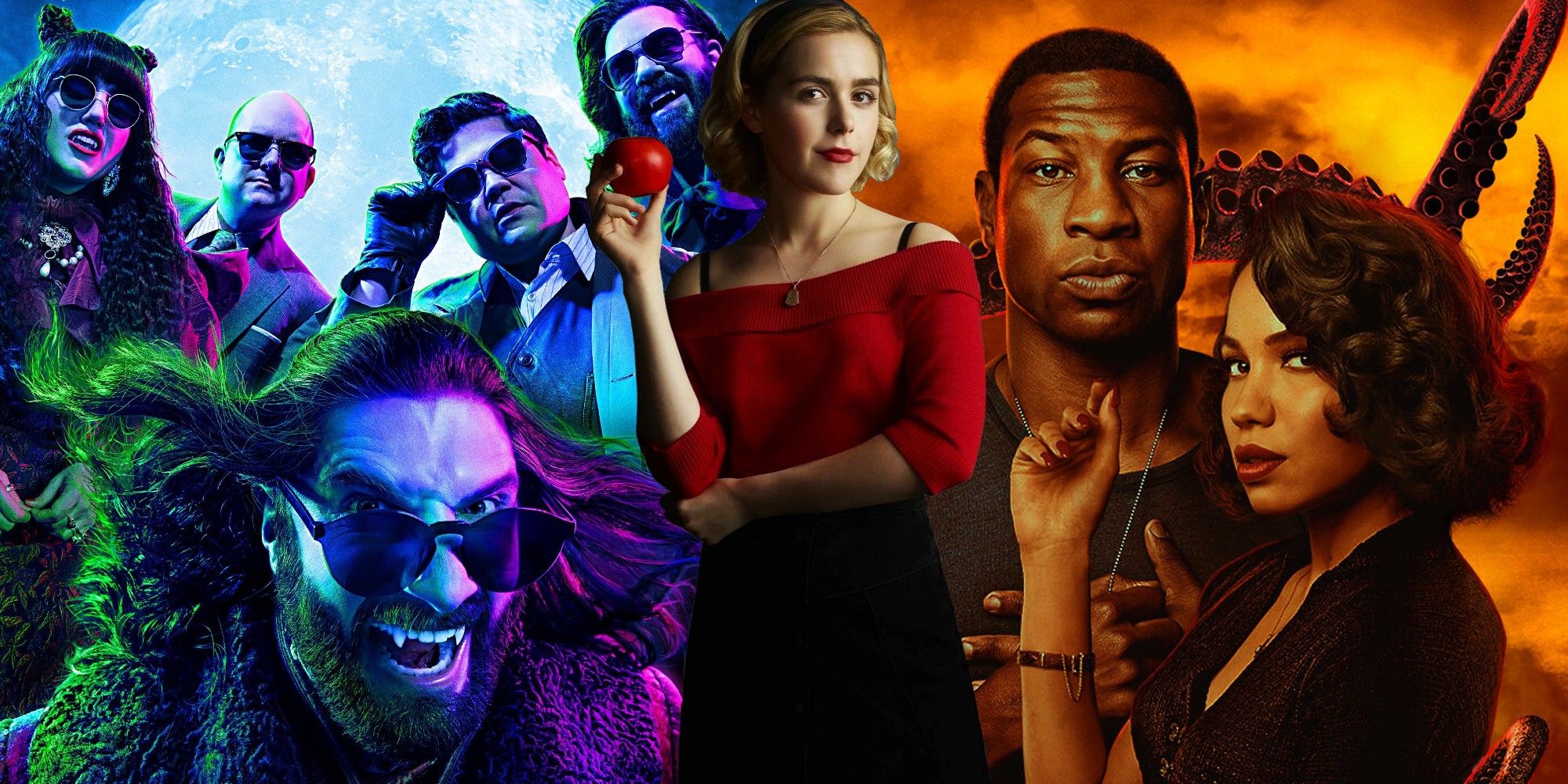 Halloween TV Shows To Binge, including What We Do in the Shadows, The Chilling Adventures of Sabrina, and Lovecraft Country