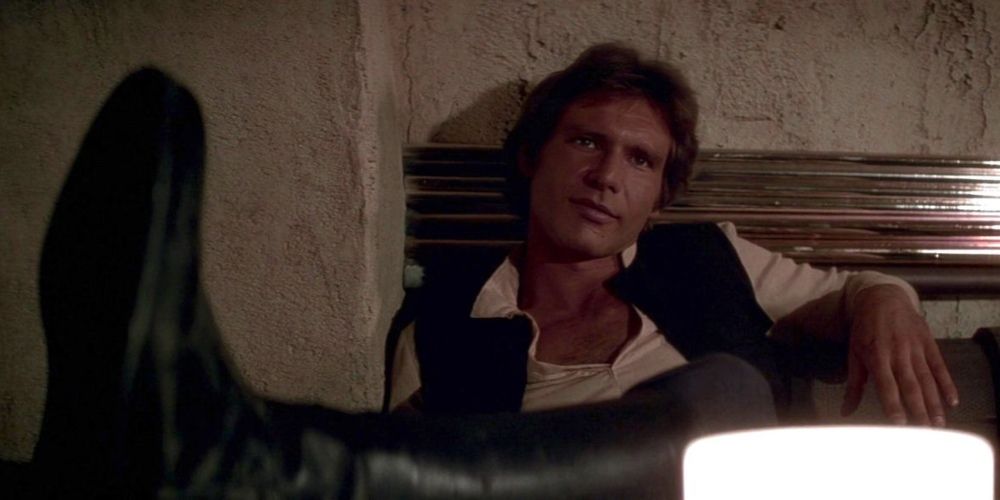 Han Solo in Mos Eisley Cantina in Star Wars Episode IV: A New Hope