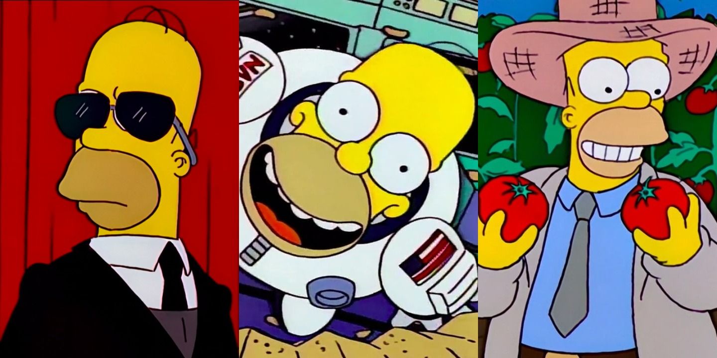 Homer Simpson's Best Jobs with Astronaut, Bodyguard, and 