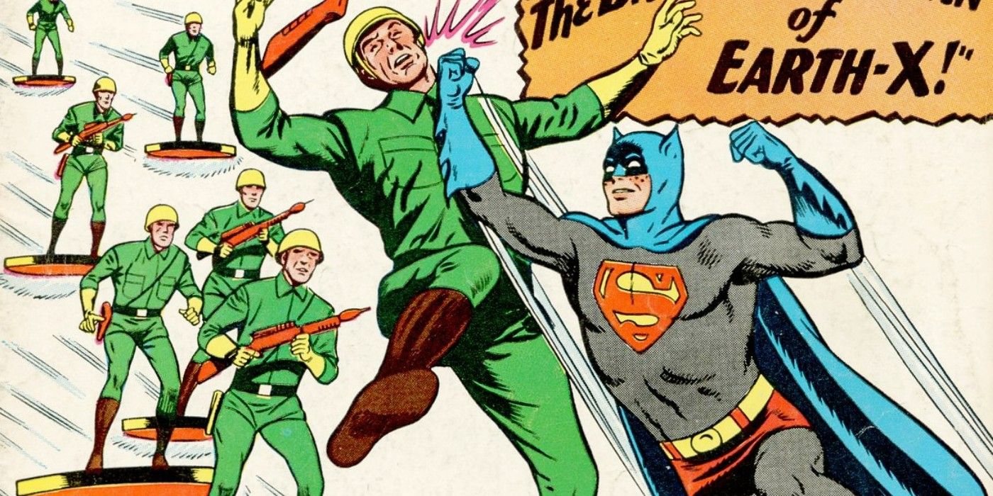 Jimmy Olsen becomes the Batman-Superman of Earth-X