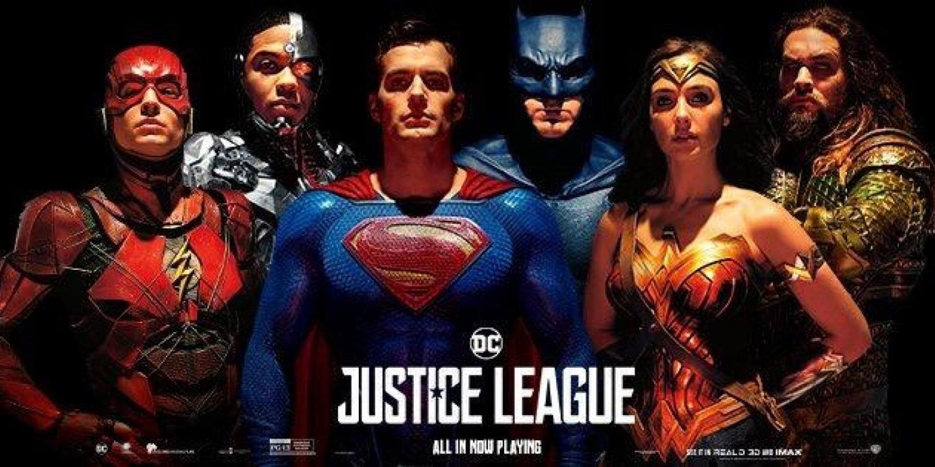 DC's Justice League 2017 promotional movie banner