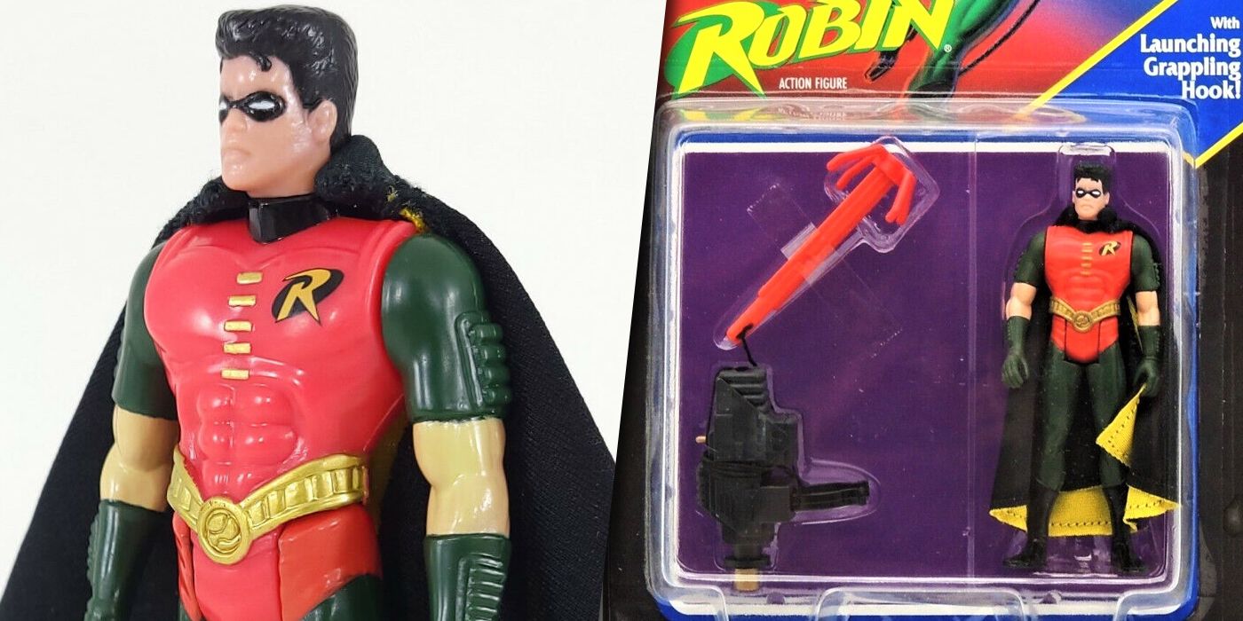 Kenner's Robin figure from Batman Returns split image