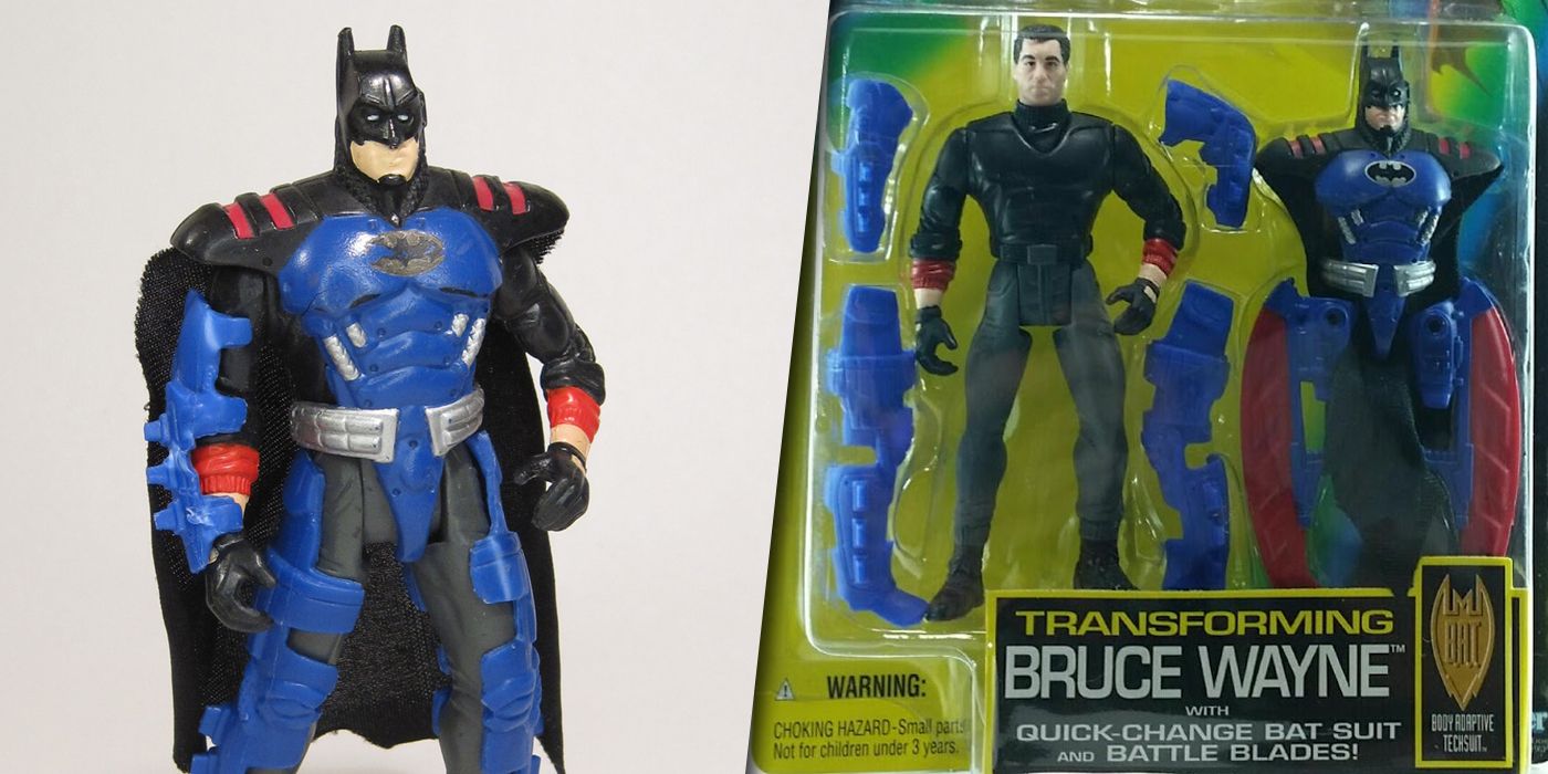 Kenner's Transforming Bruce Wayne figure from Batman Forever split image