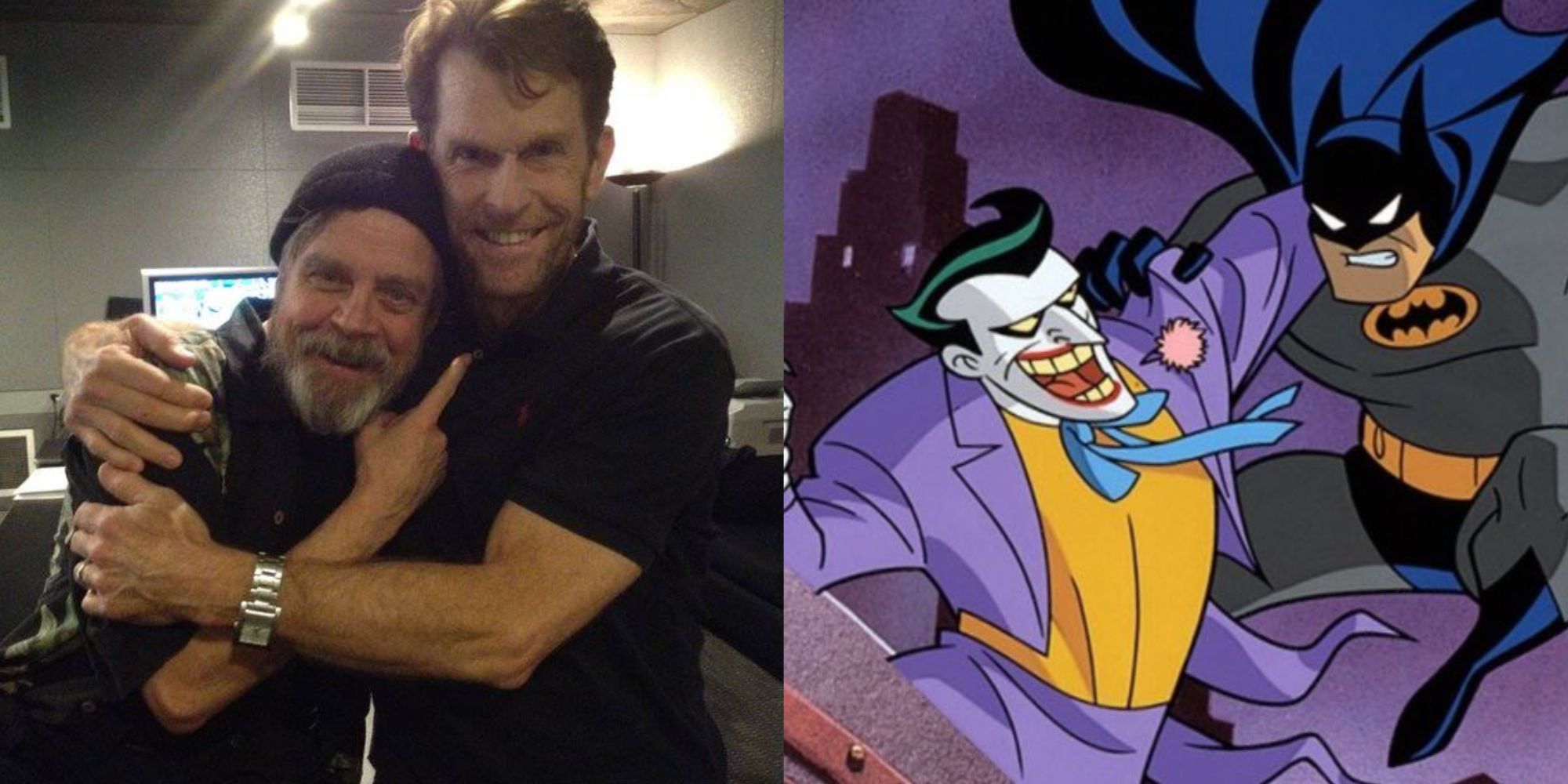 Kevin Conroy and Mark Hamill Batman and Joker Collage