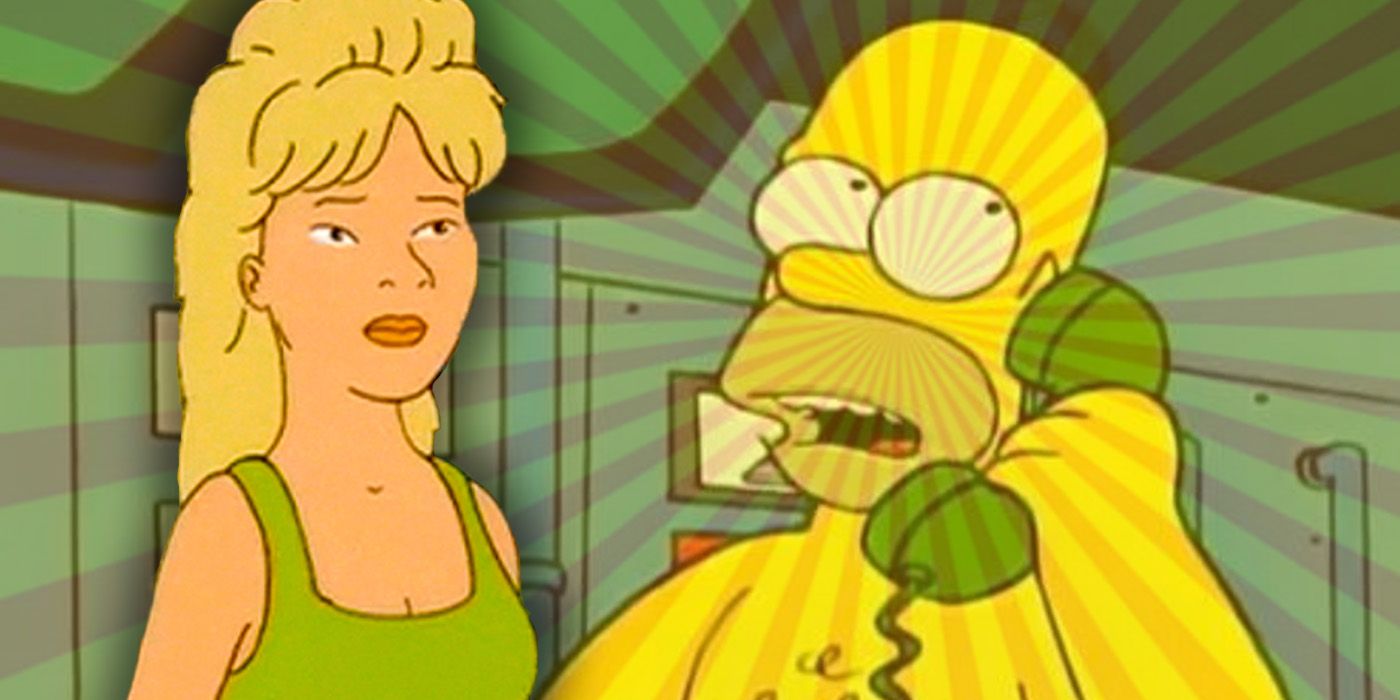 Luanne Platter faces off against Homer Simpson