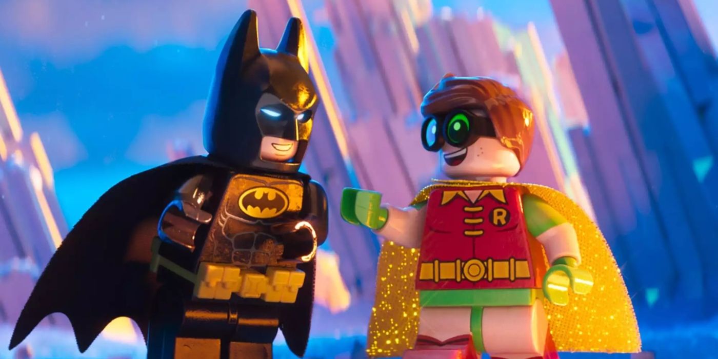 Batman and Dick Grayson in the Lego Batman movie