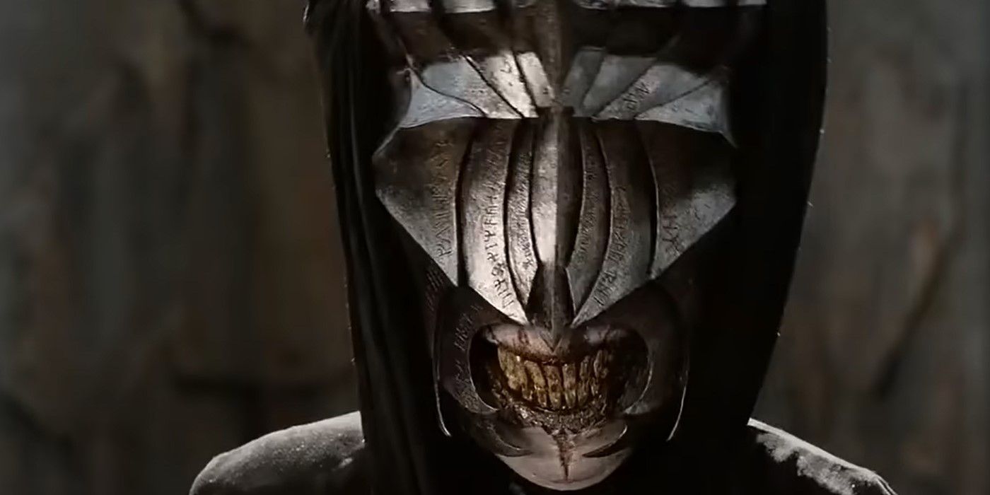 The Mouth of Sauron grimaces in The Lord of the Rings: Return of the King