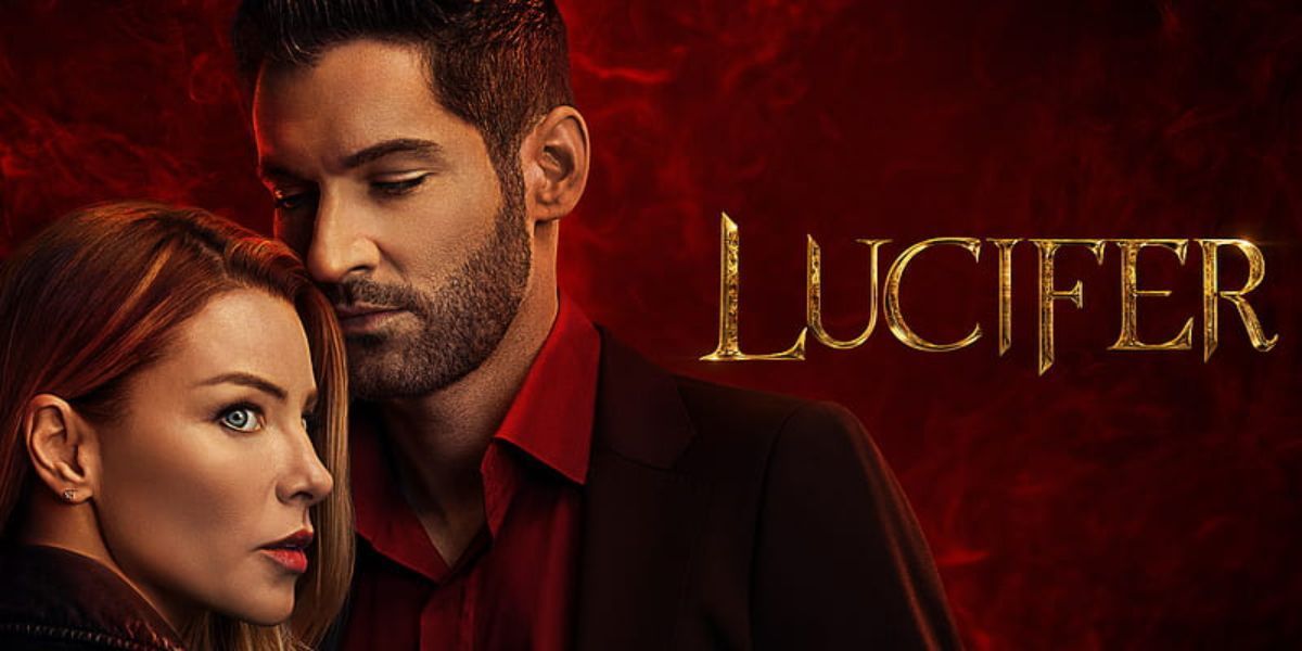 Lucifer and Chloe on the promotional poster for Lucifer