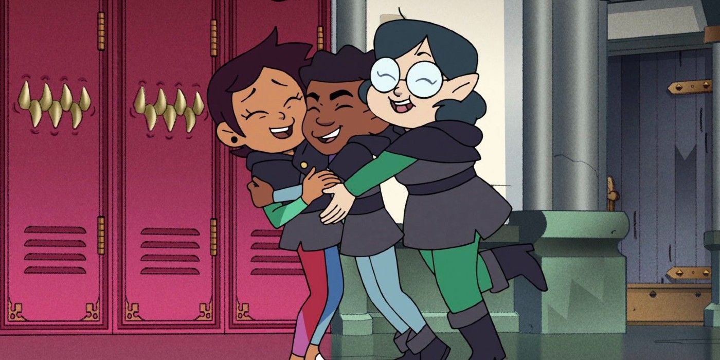 Luz Hugged By Gus And Willow