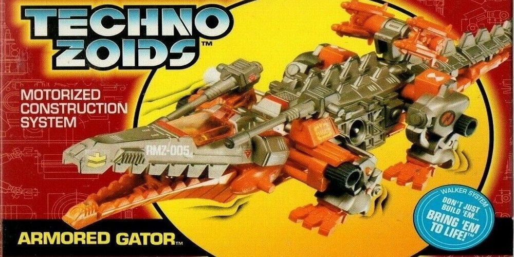 The cover for the Armored Gator toy from the Zoids toyline