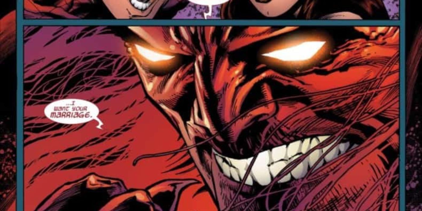 Mephisto stealing Spider-Man's marriage in Marvel Comics