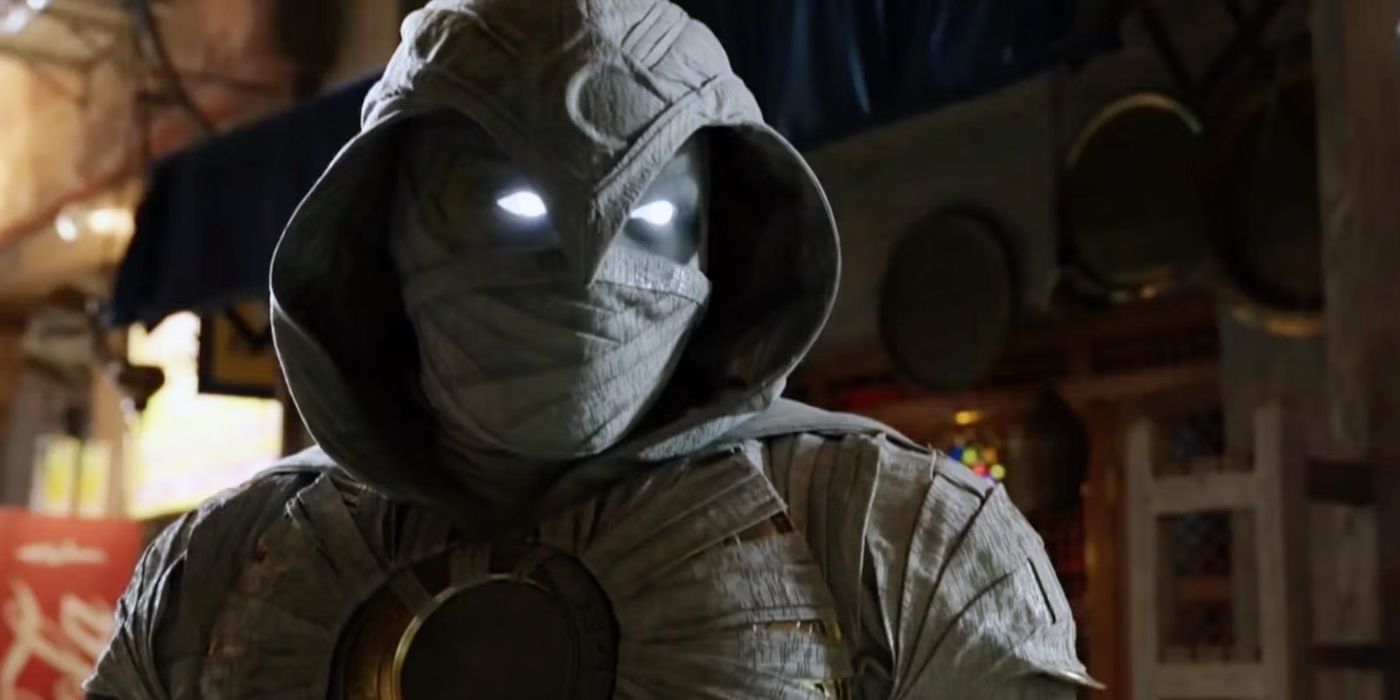 Moon Knight conforme ele aparece em sua série MCU Disney +.