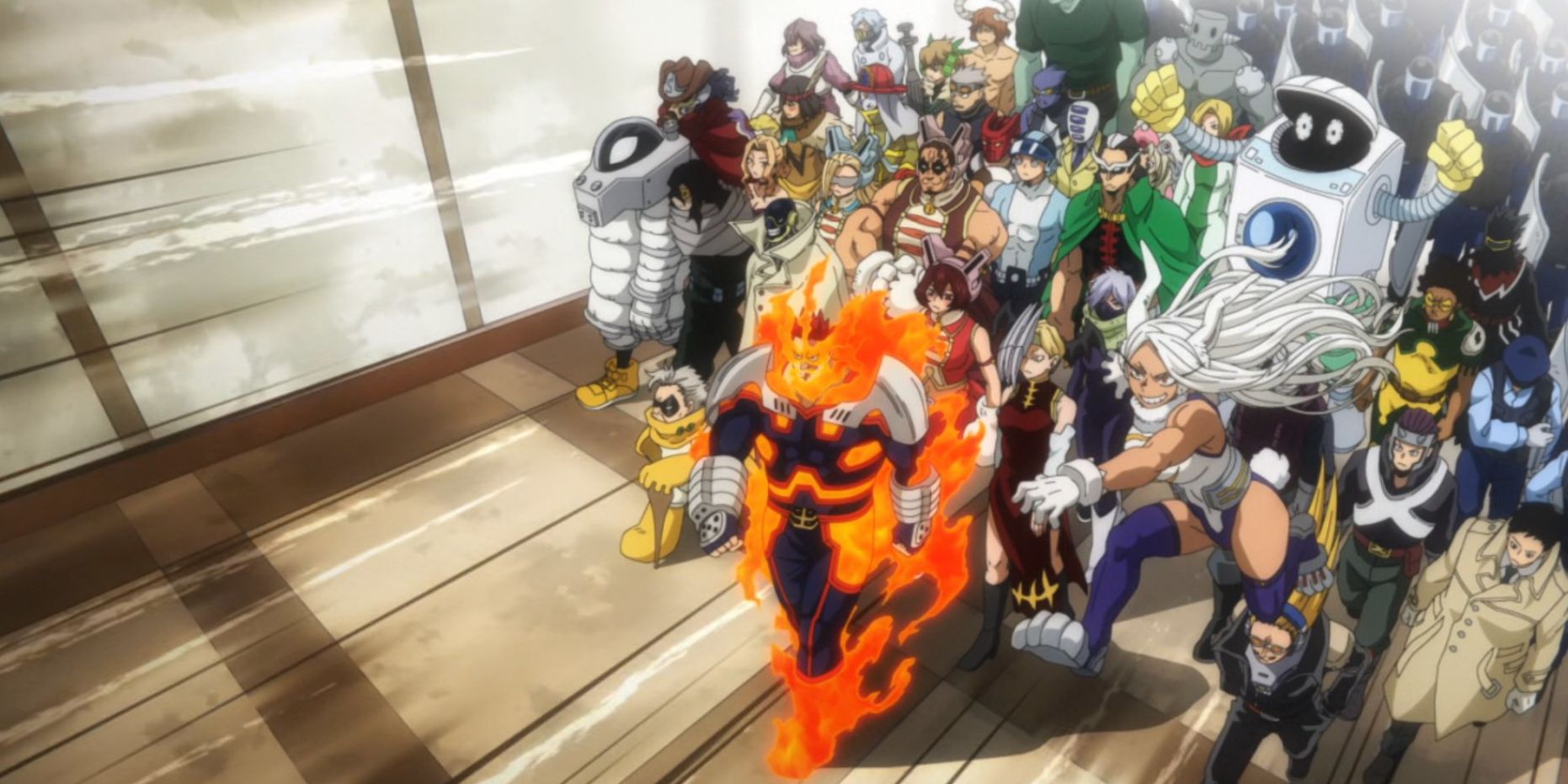 The Pro Heroes make their attack in My Hero Academia's sixth season