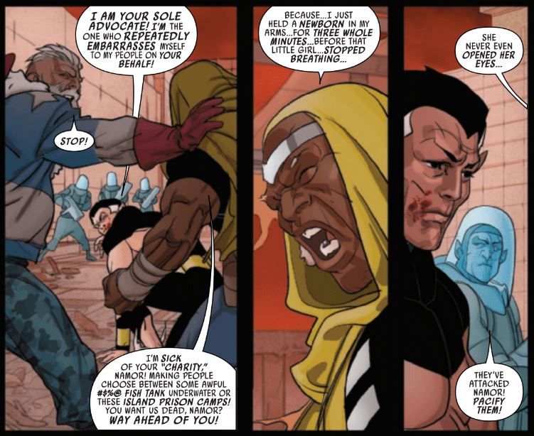 Namor the Sub-Mariner Fight With Luke Cage