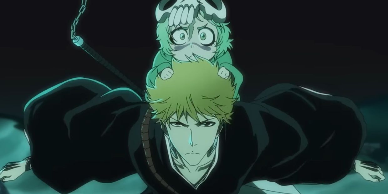 Nel riding atop Ichigo's head