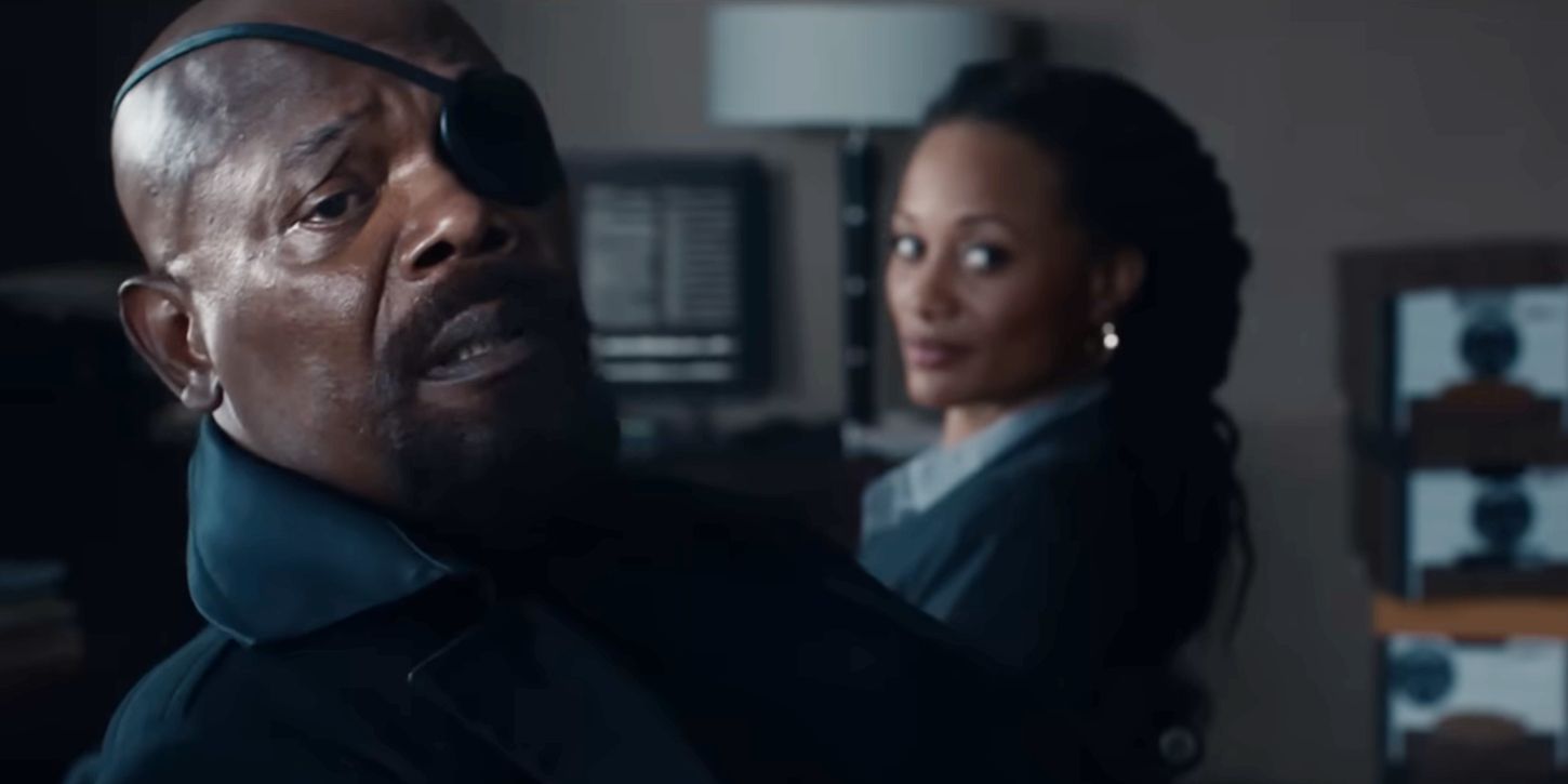 Nick Fury in Marvel Snap ad