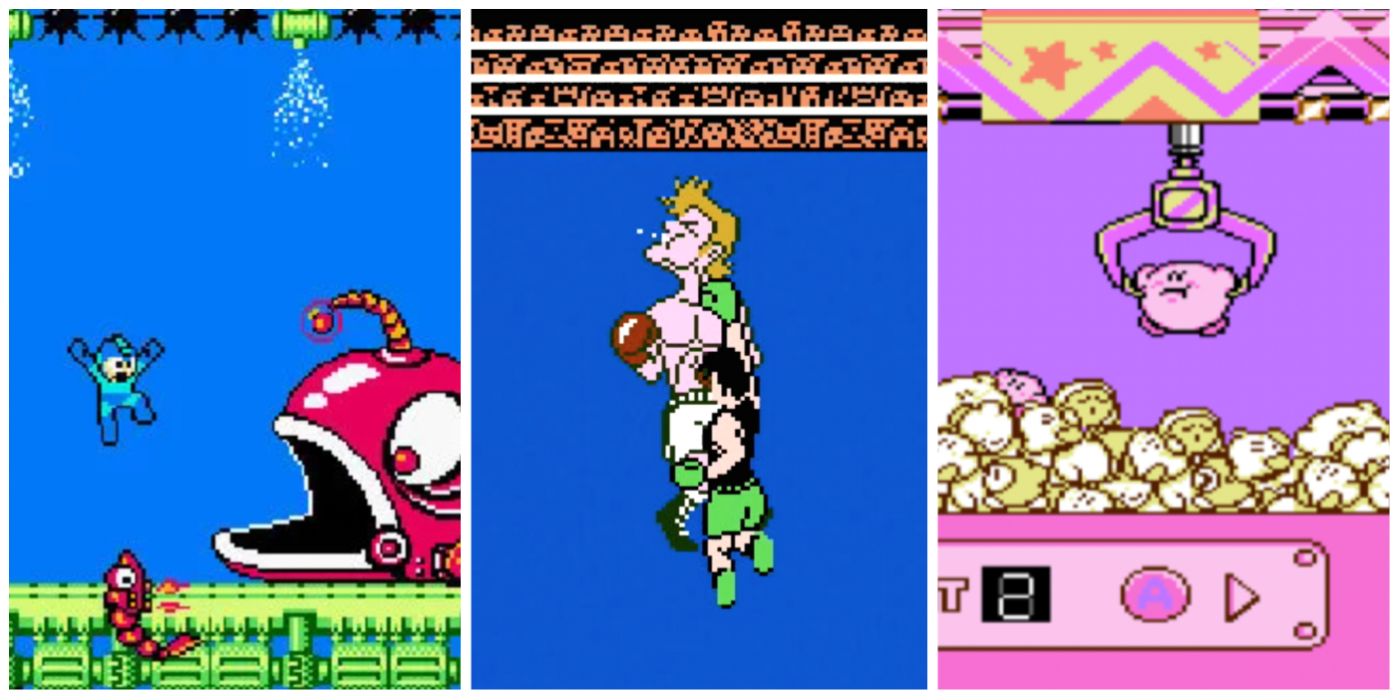 Nintendo Old Replayable Mrga Man II Punch-Out Kirby's Adventure Trio Header