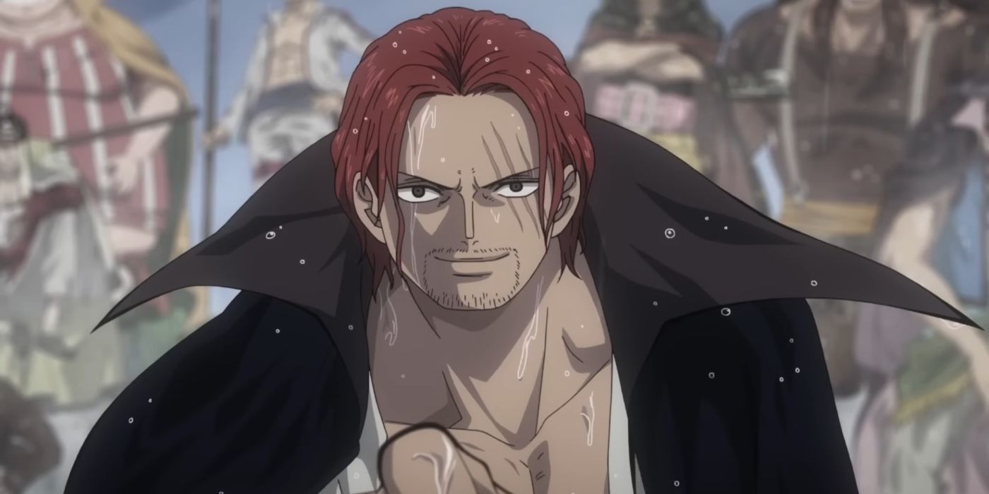 Shanks proudly steps before his crew in One Piece Film: Red