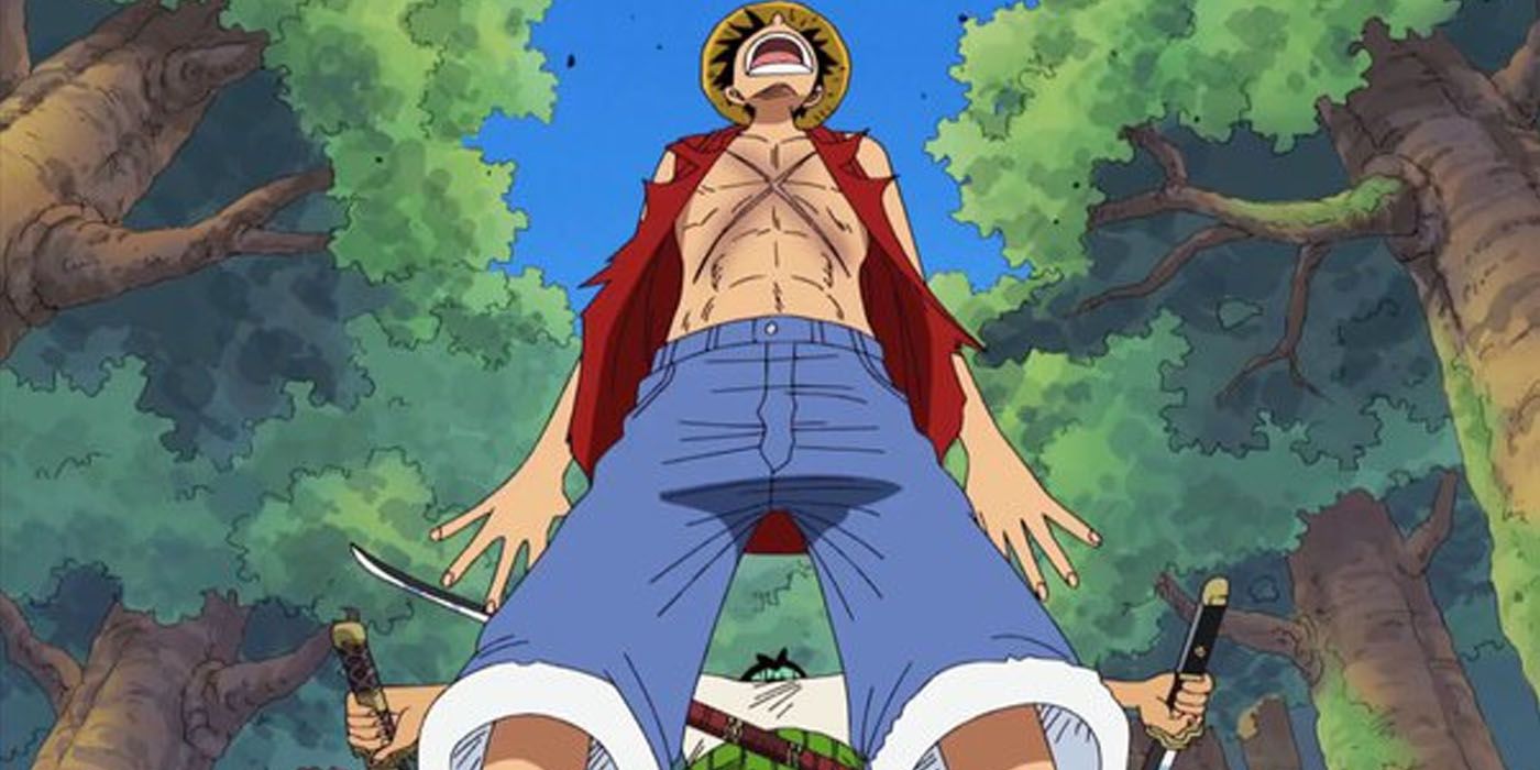 Luffy revela sua cicatriz no peito