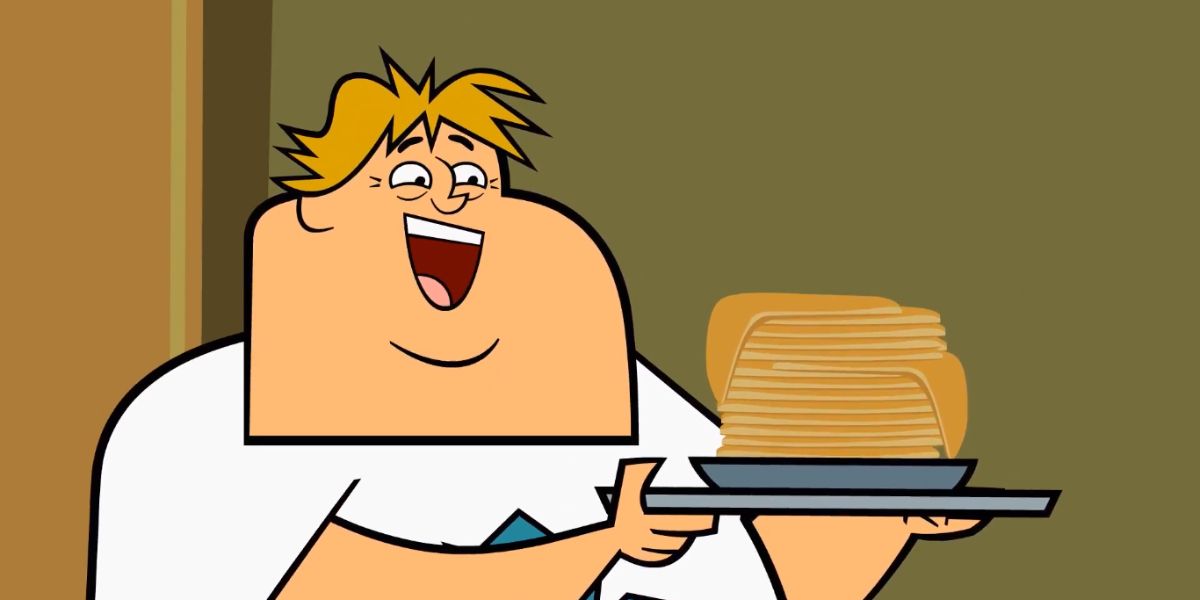 Owen with pancakes in Total Drama Island.