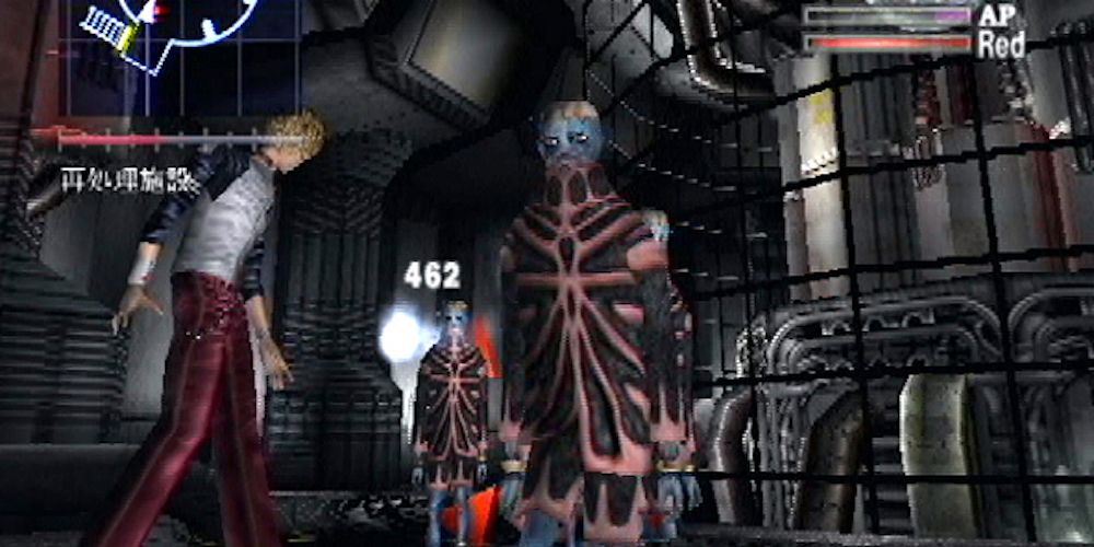 Monsters are approached in PlayStation's survivlal horror game, Galerians
