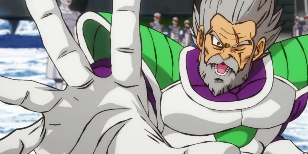 Paragus signils Broly to attack in Dragon Ball Super: Broly