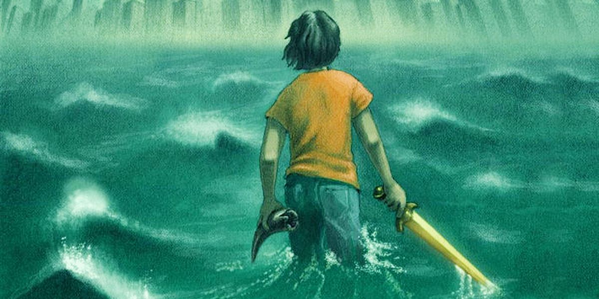 Percy Jackson and the Lightning Thief book cover cropped