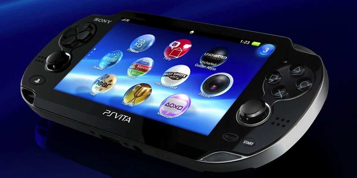 A glimpse at the PlayStation Vita console.