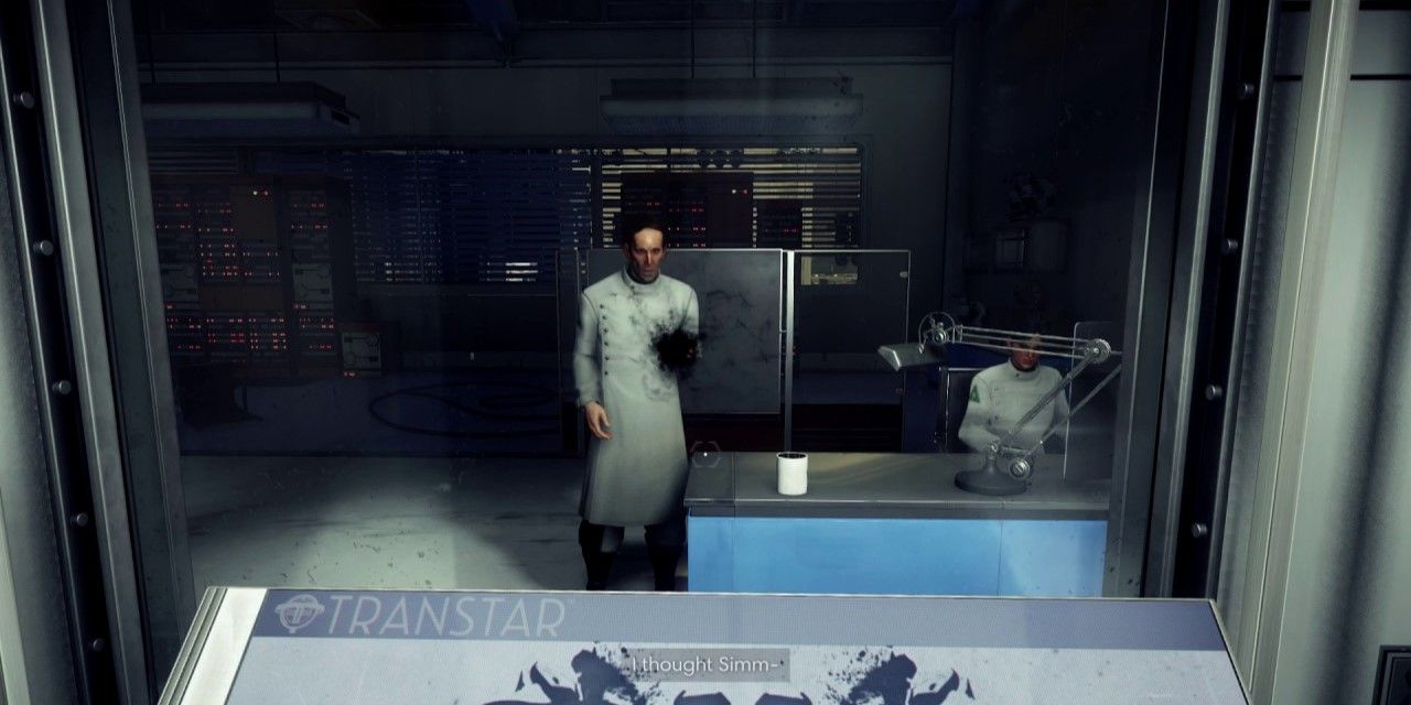 Scientists at work in the Prey video game
