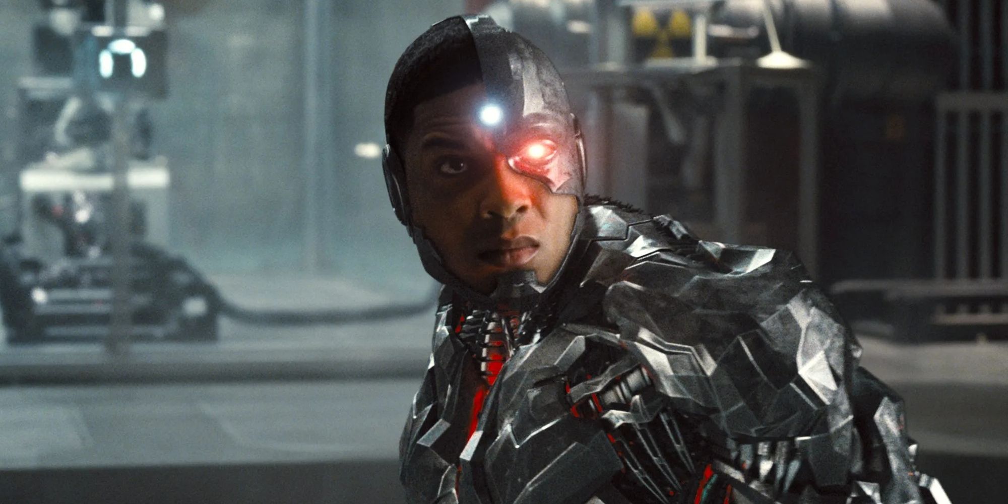 Ray Fisher as Cyborg in Zack Snyder's DCEU Justice League film