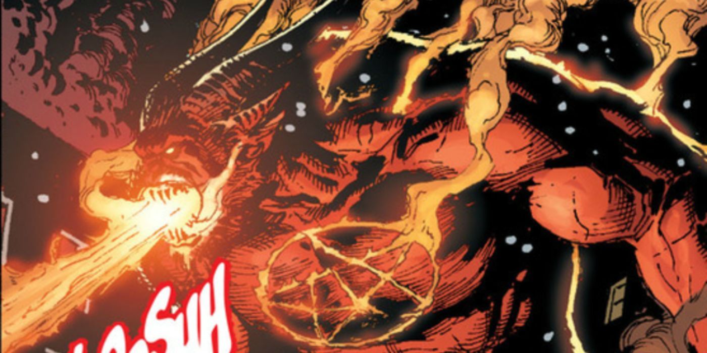 DC's Sabbac (New 52) breathes fire