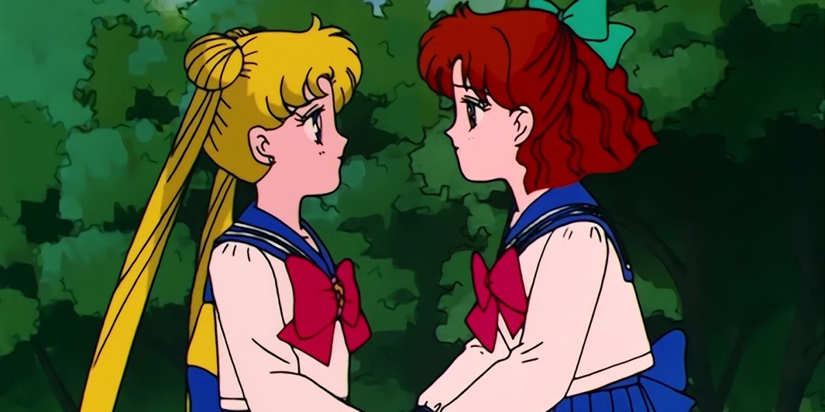 Usagi and Naru from Sailor Moon.