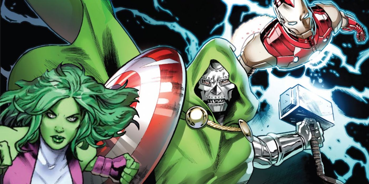 Doctor Doom becomes an Avenger by splitting his soul into two parts in All-Out Avengers #2.