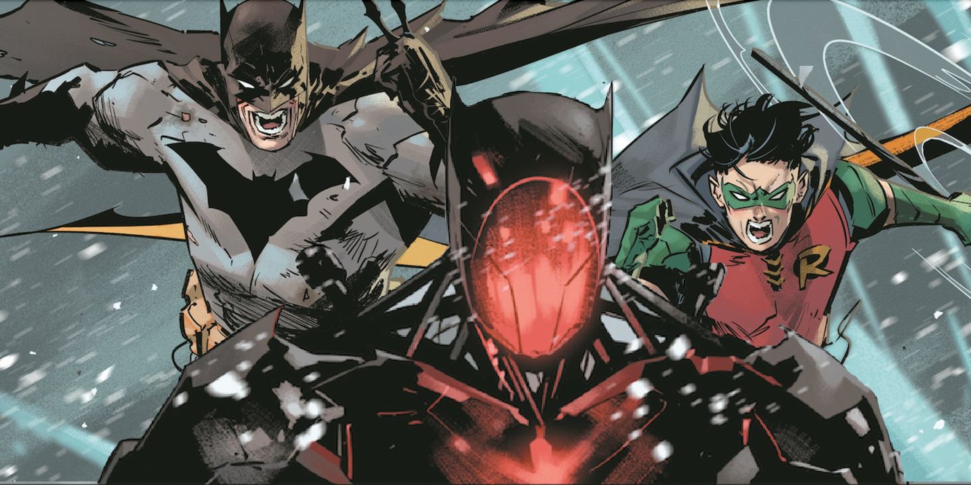 Batman and Robin’s New Enemy Crushes Superman a Second Time (Preview)