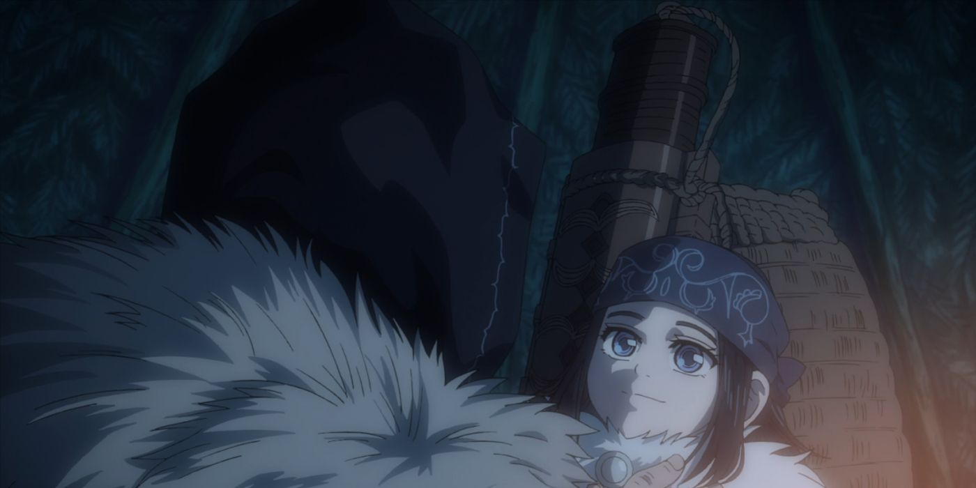 Wilk looks at a young Asirpa
