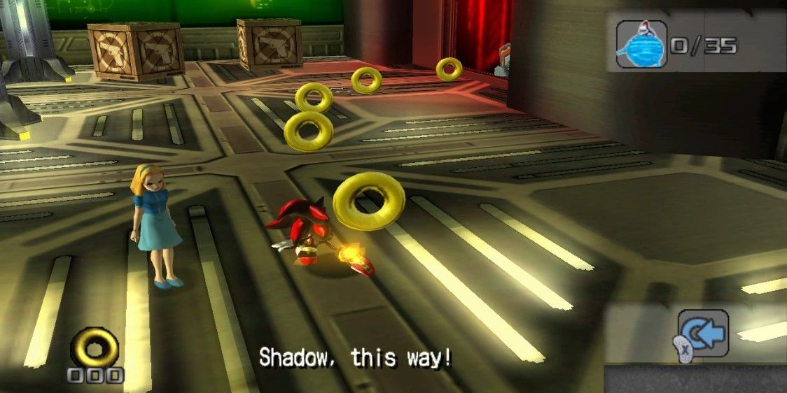 Shadow and Maria onboard the ARK in Shadow the Hedgehog