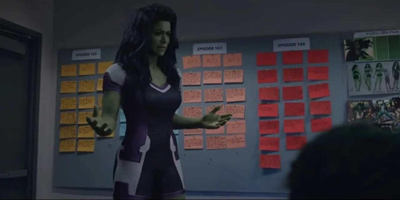 She-Hulk crashes the writer's room in Disney's She-Hulk: Attorney At Law