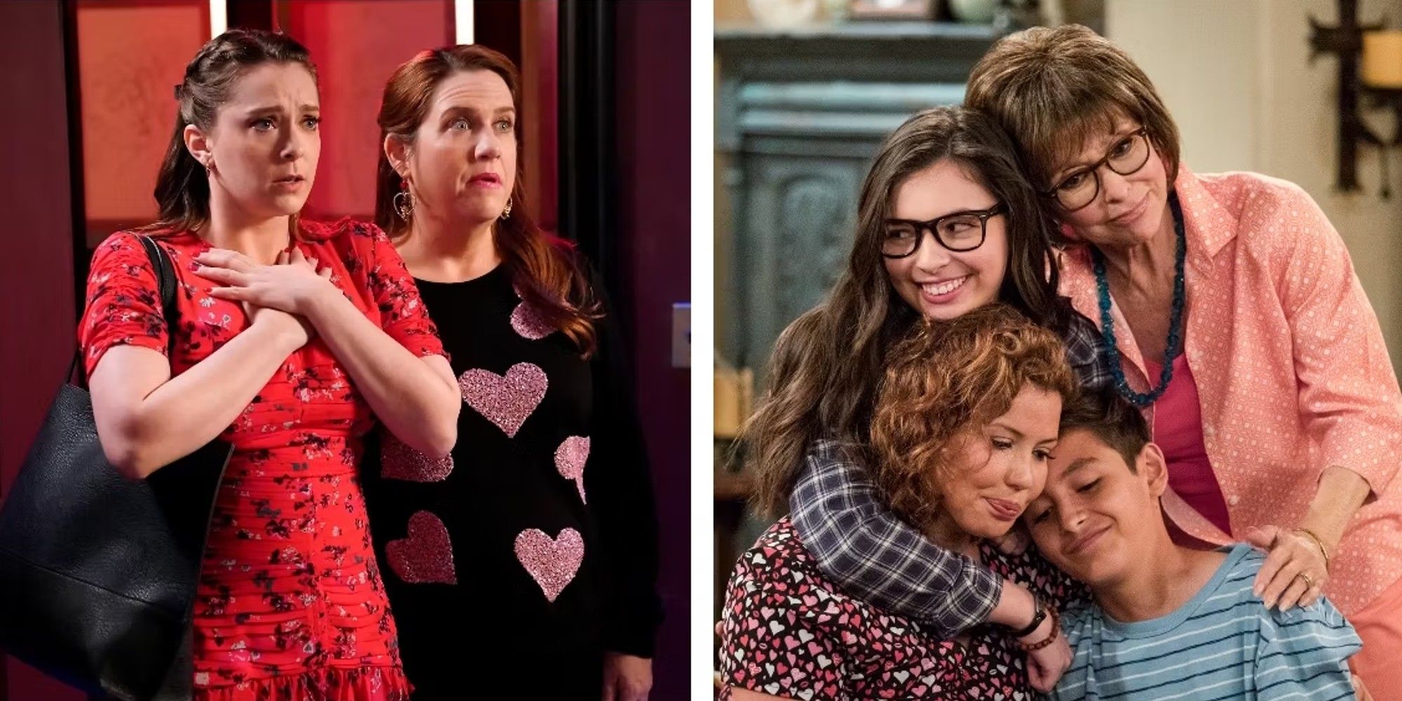 Stills from Crazy Ex-Girlfriend and One Day at a Time